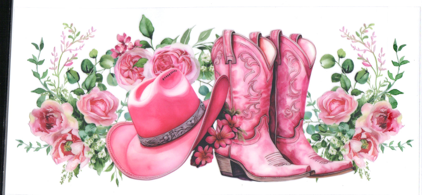 Pink Hat and Boots Large