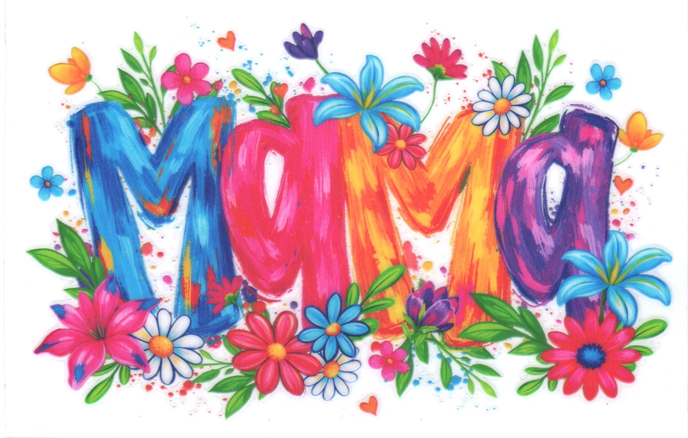 Mama w/ flowers Decal
