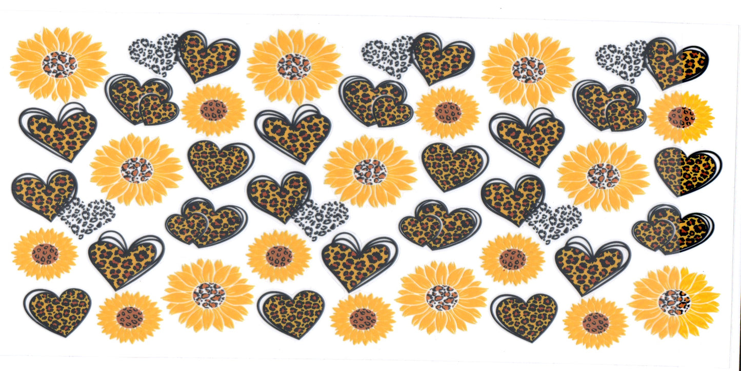 Sunflower and hearts Large