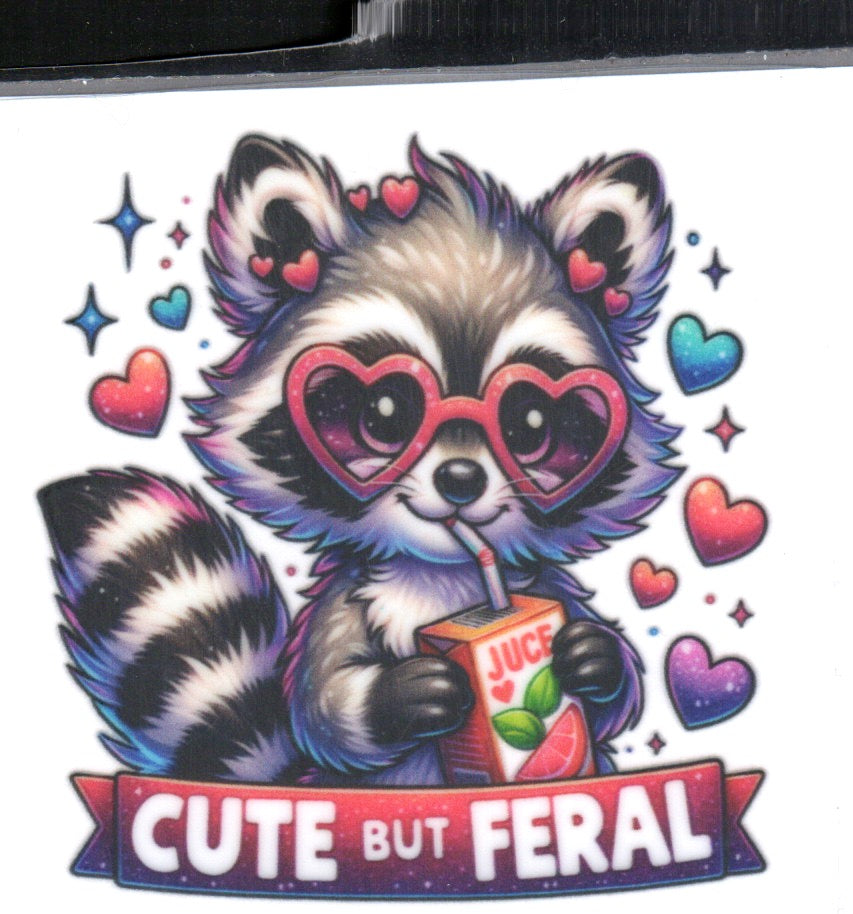 Cute but feral Decal