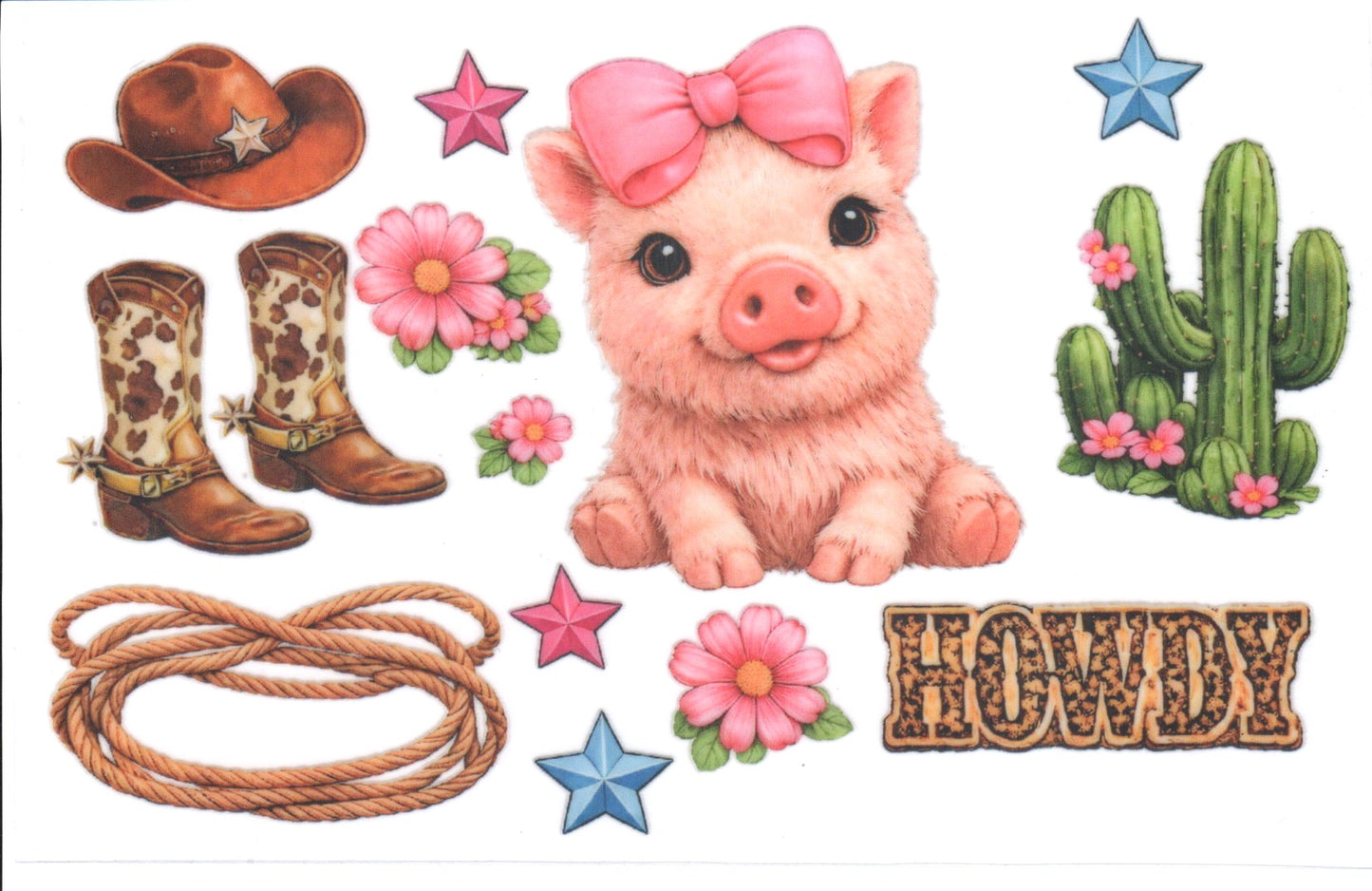 Howdy pig Decal