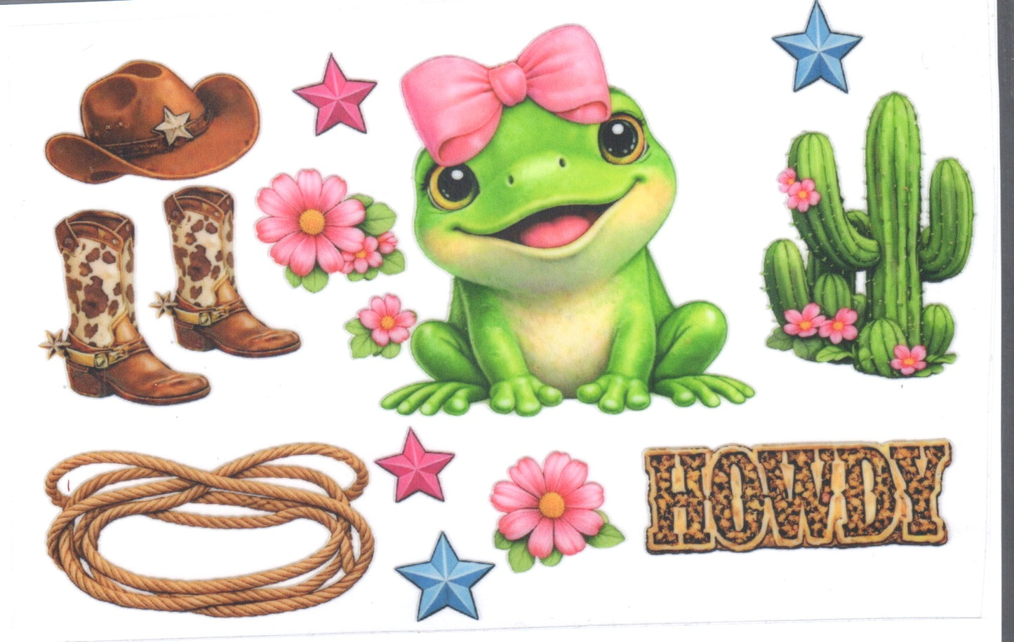 Howdy Frog Decal