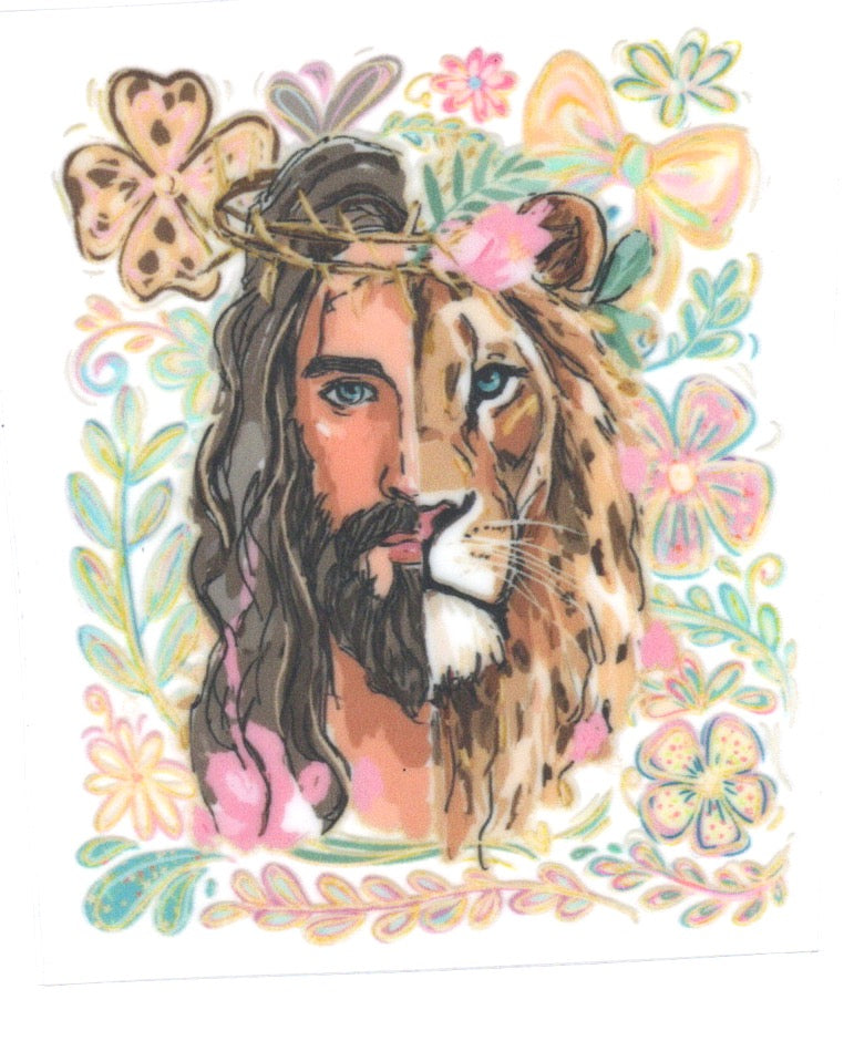Jesus/Lion Decal