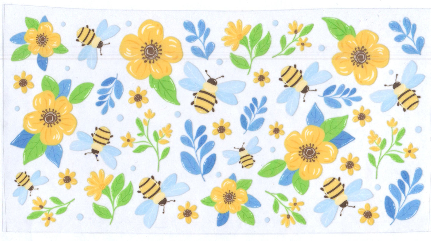 Bees W/Yellow Flowers