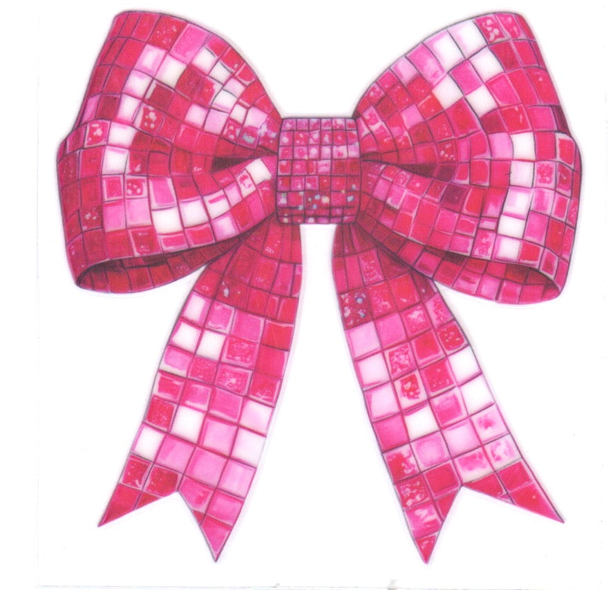 Pink Bow Decal