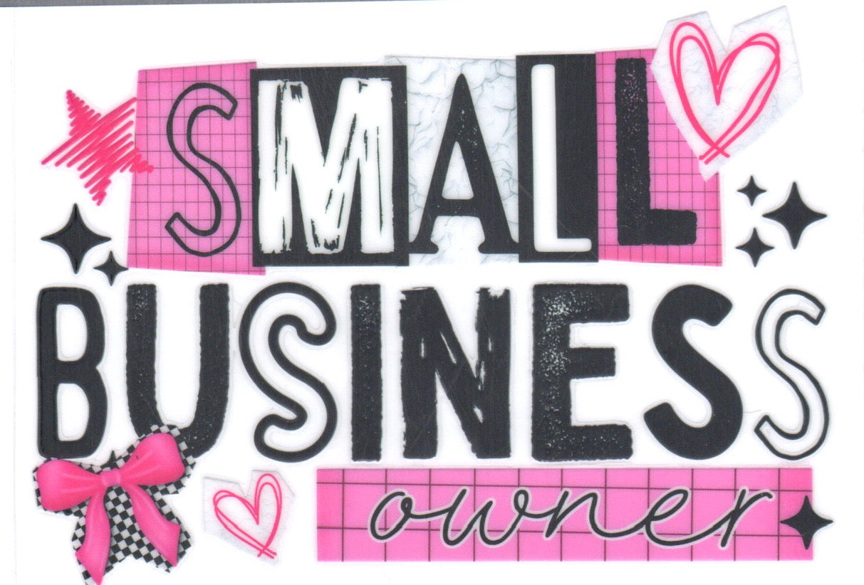 Small Business owner Decal