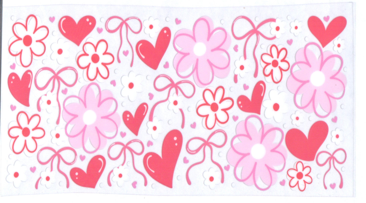 Pink Heart W/Bows