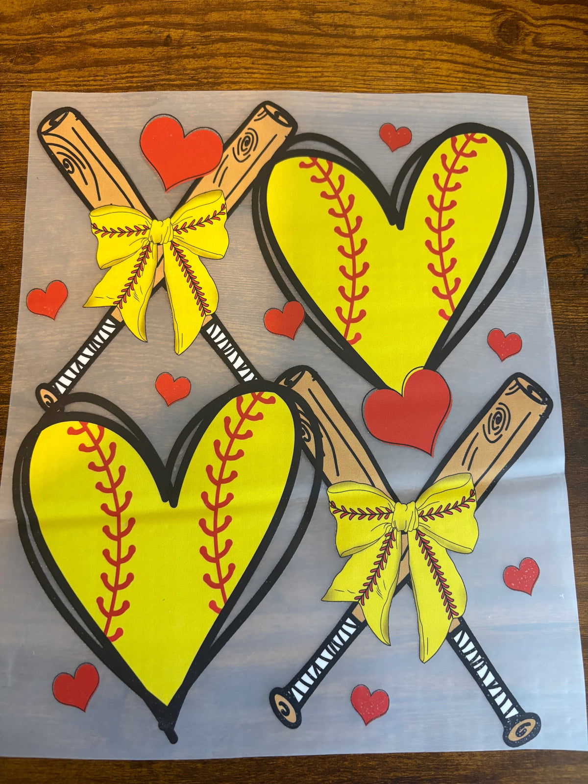 DTF BASEBALL BATS AND HEARTS