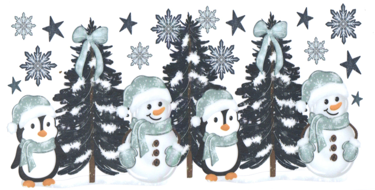 SNOWMEN AND BLACK TREES
