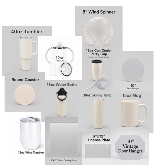 Sublimation Blank Products
