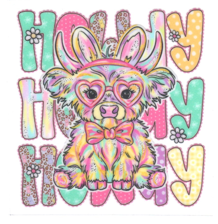 Howdy Cow Decal