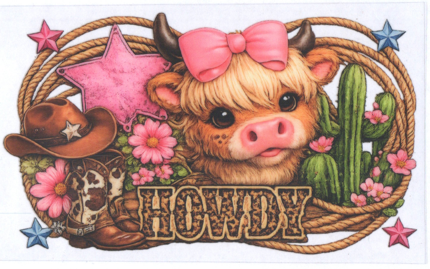 Highland Cow Howdy