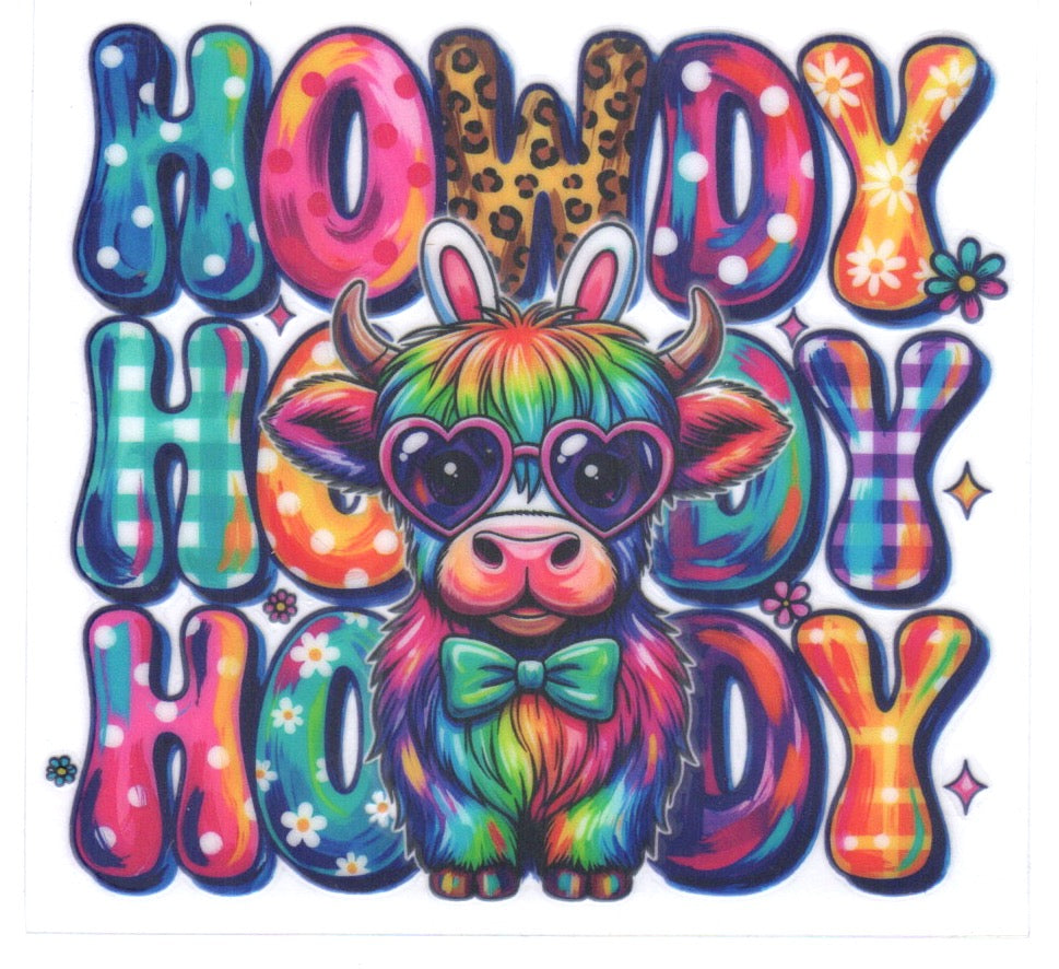 Colorfull Howdy Decal