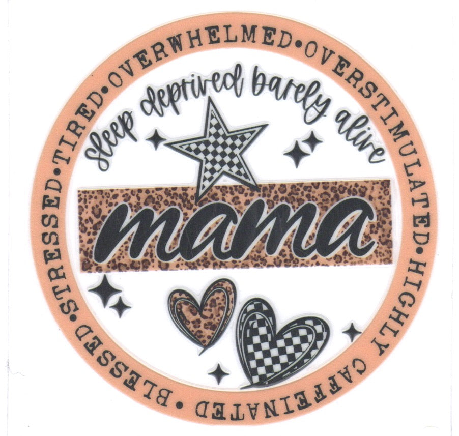 Mama Sleep Deprived Decal