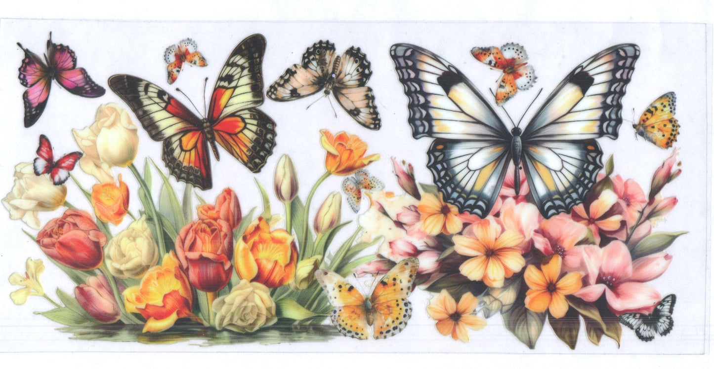 Butterfies W/Flowers