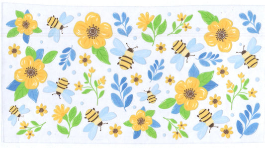 Bees W/Yellow Flowers