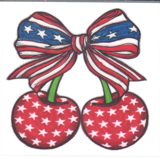 Bow Cherry Decal