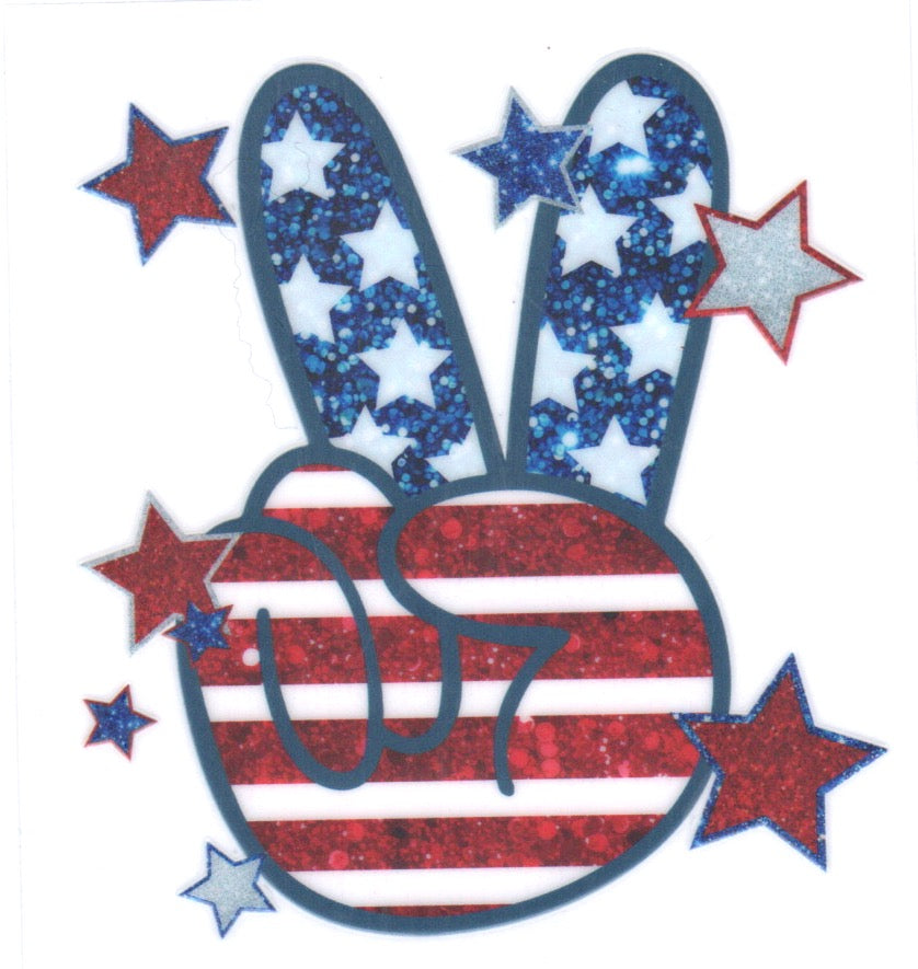 USA Peace Decal