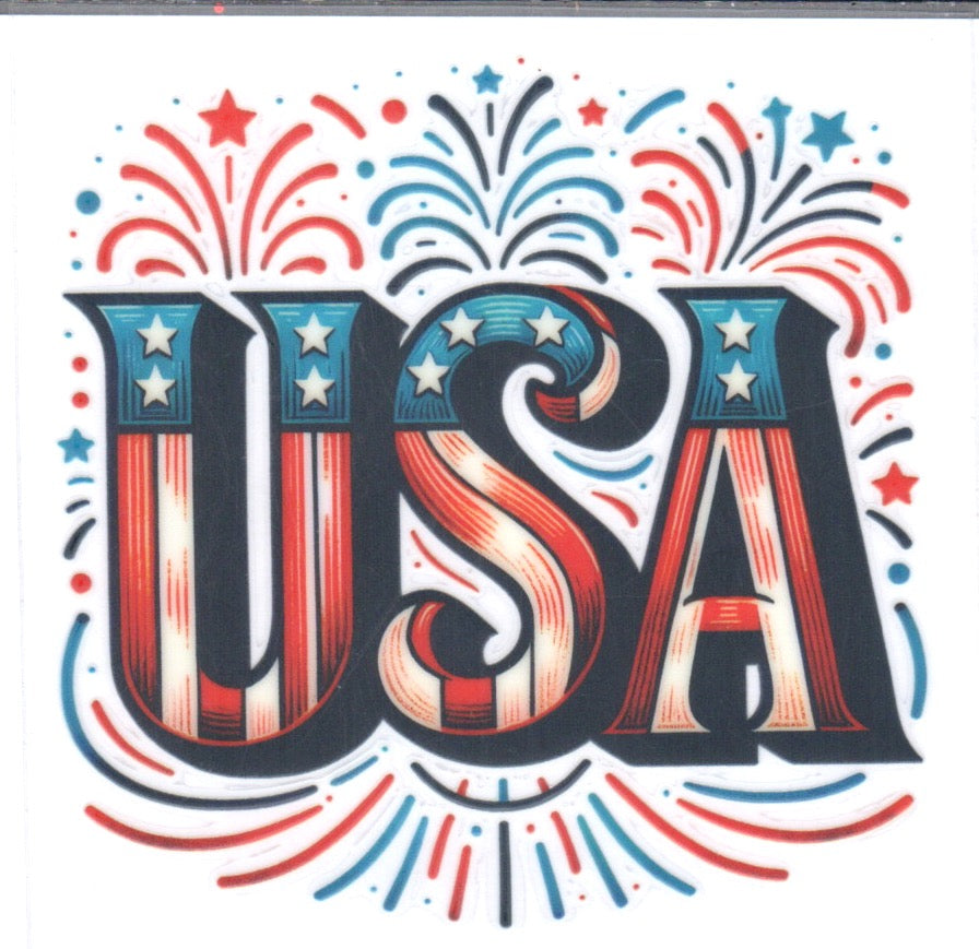 USA fireworks Decal