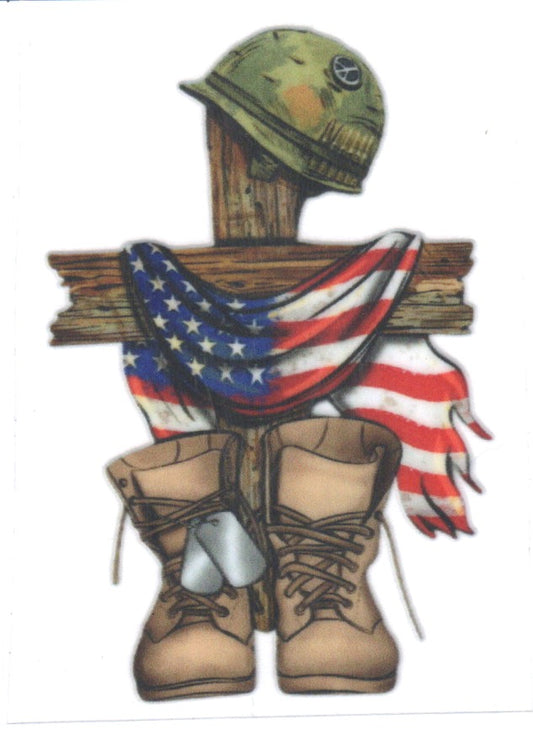 Military Cross Decal
