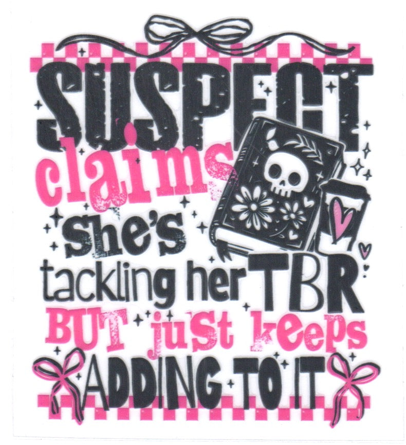 Suspect Claims Decal