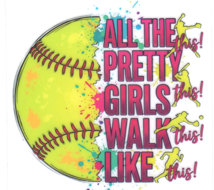 Softball Decal