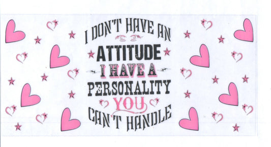 Pink Hearts I Dont Have An Attitude
