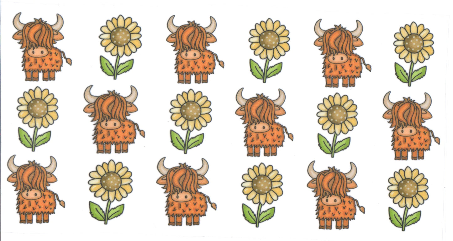 COWS AND FLOWERS