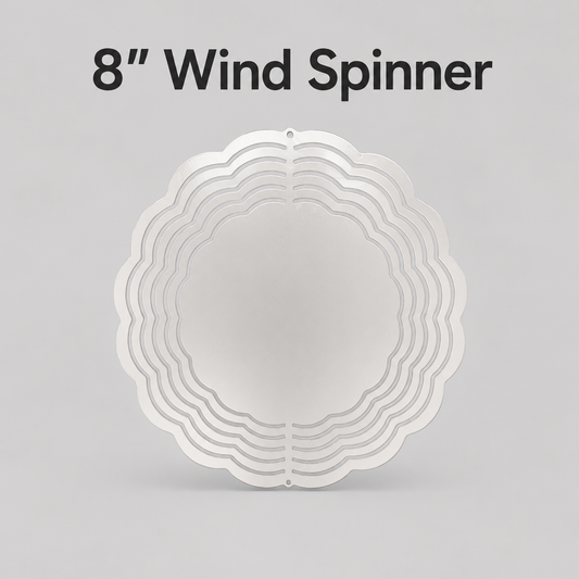 8 Inch Wind Spinner sublimation Blanks
