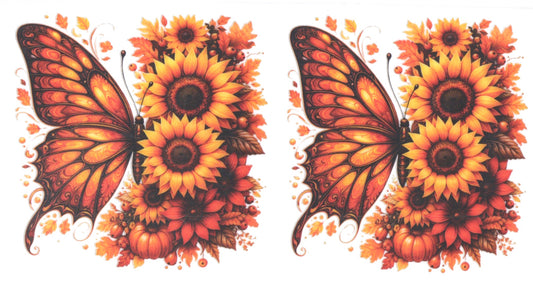 BUTTERFLY WITH FLOWERS