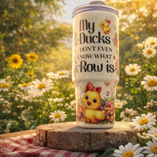 "Premade 40 oz stainless steel tumbler with sublimation design,