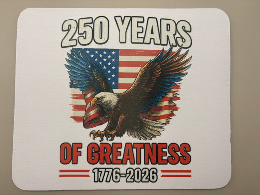 "Premade sublimation mouse pad with vibrant full-color design,