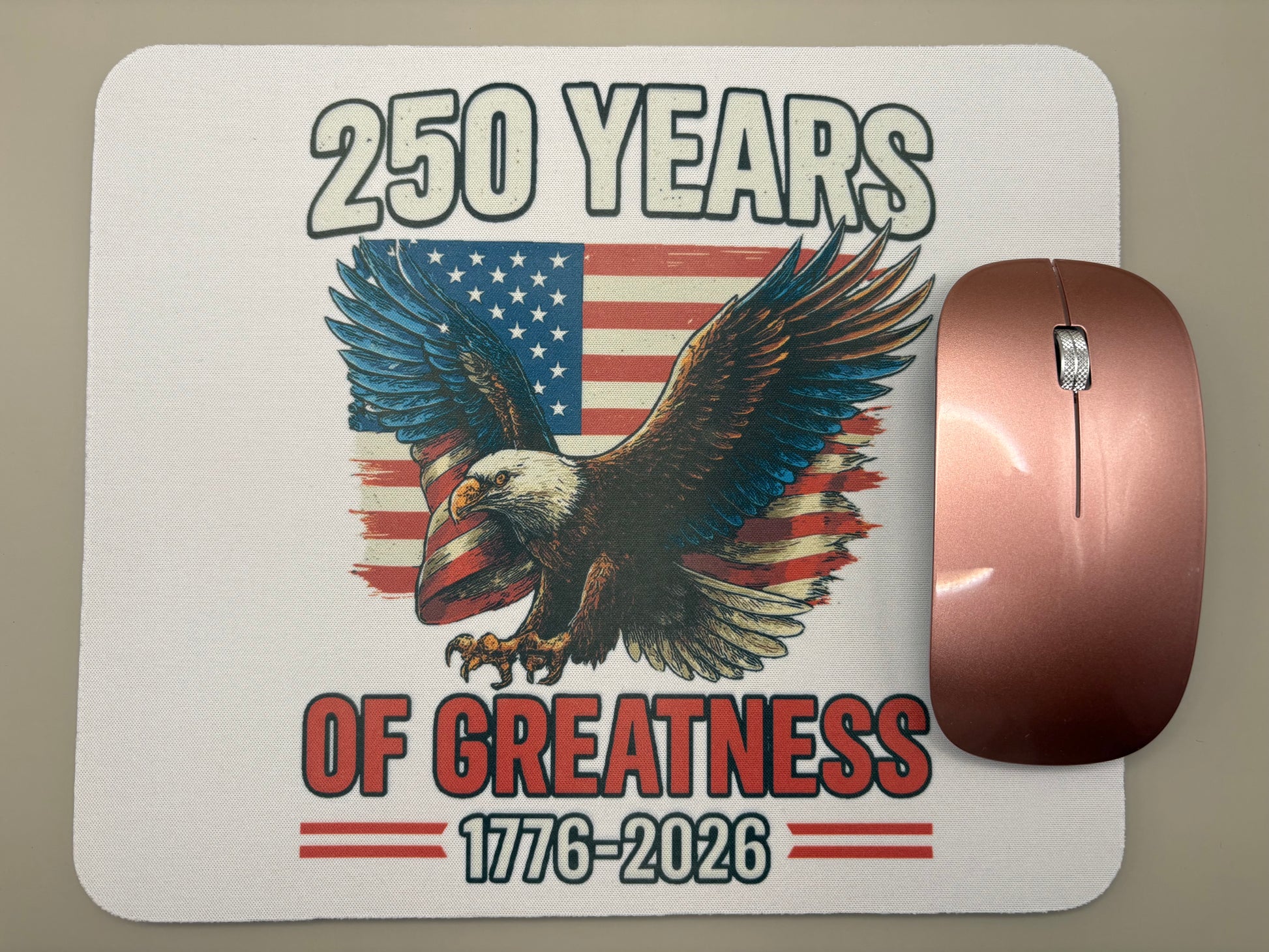 "Premade sublimation mouse pad with vibrant full-color design,