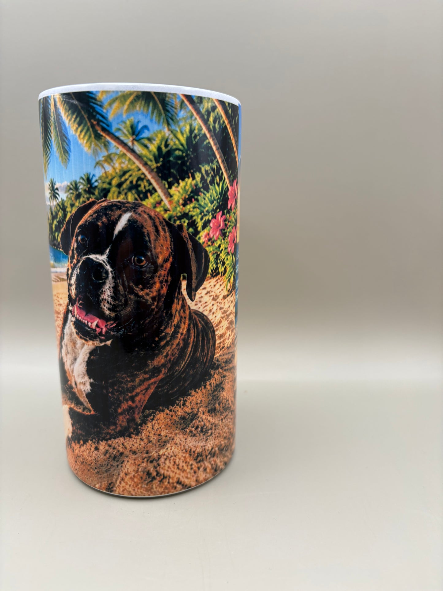 Custom 16 oz stainless steel can cooler party cup with full-color sublimation design, 