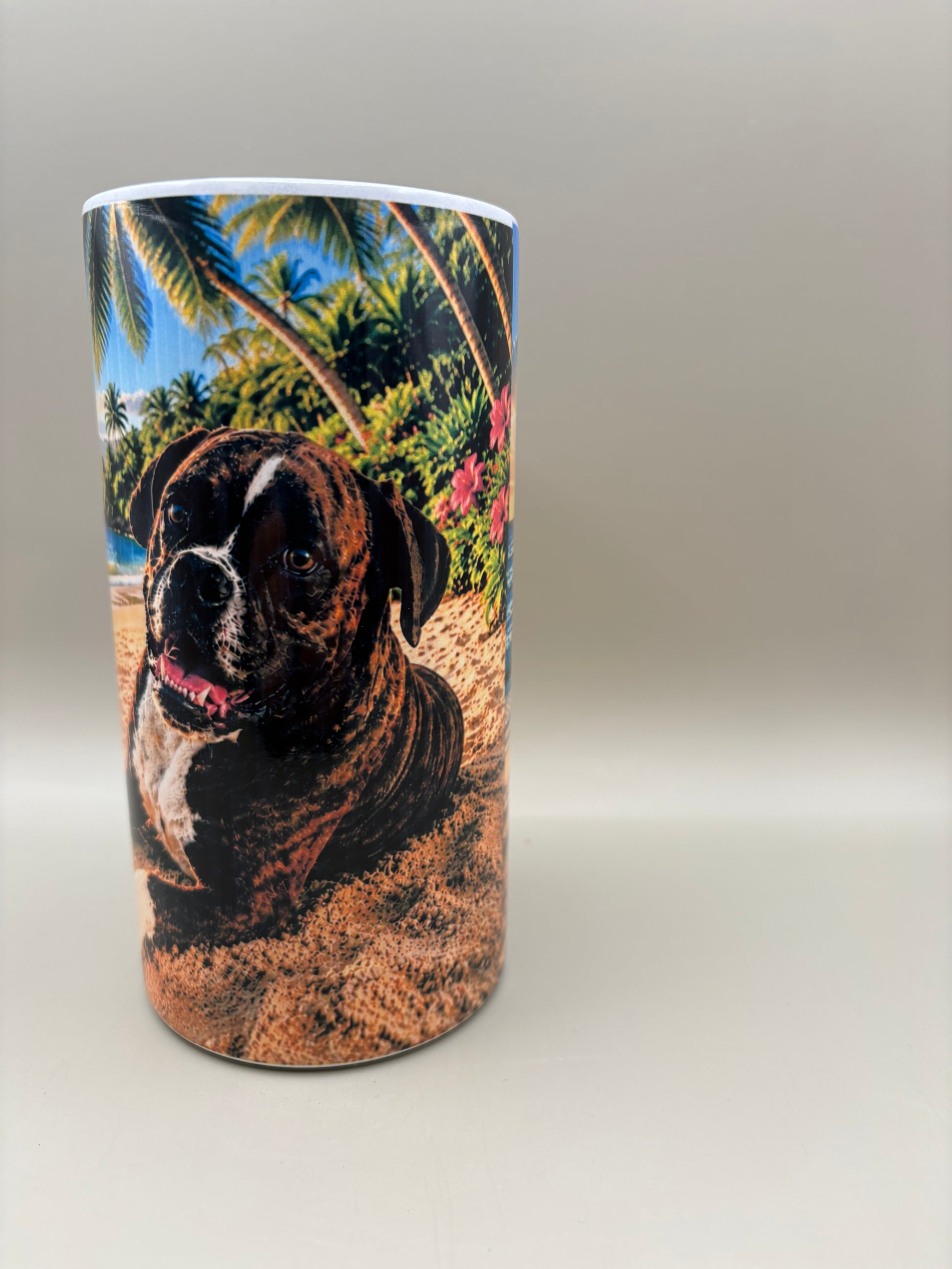 Custom 16 oz stainless steel can cooler party cup with full-color sublimation design, 