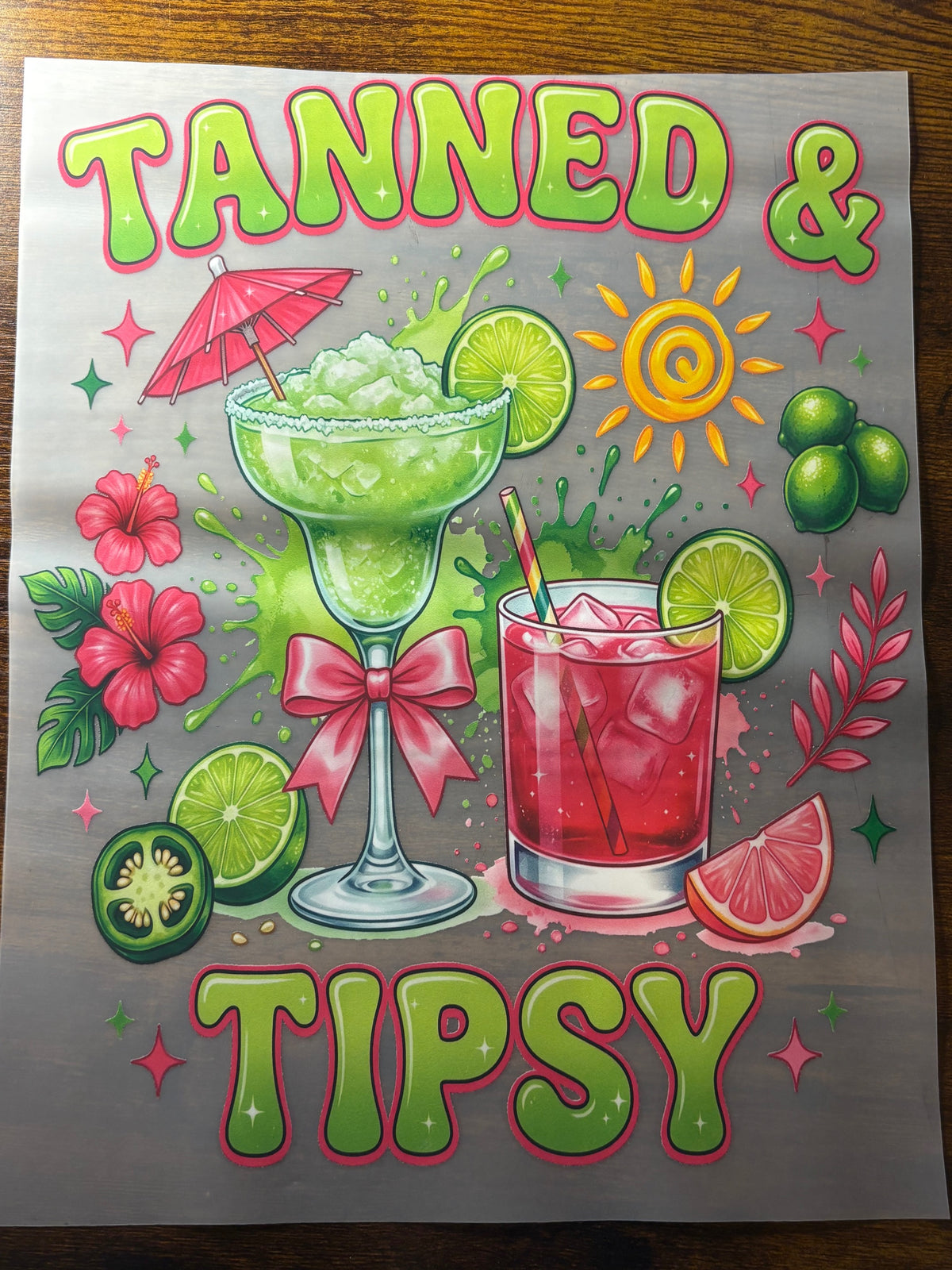 DTF TANNED AND TIPSY