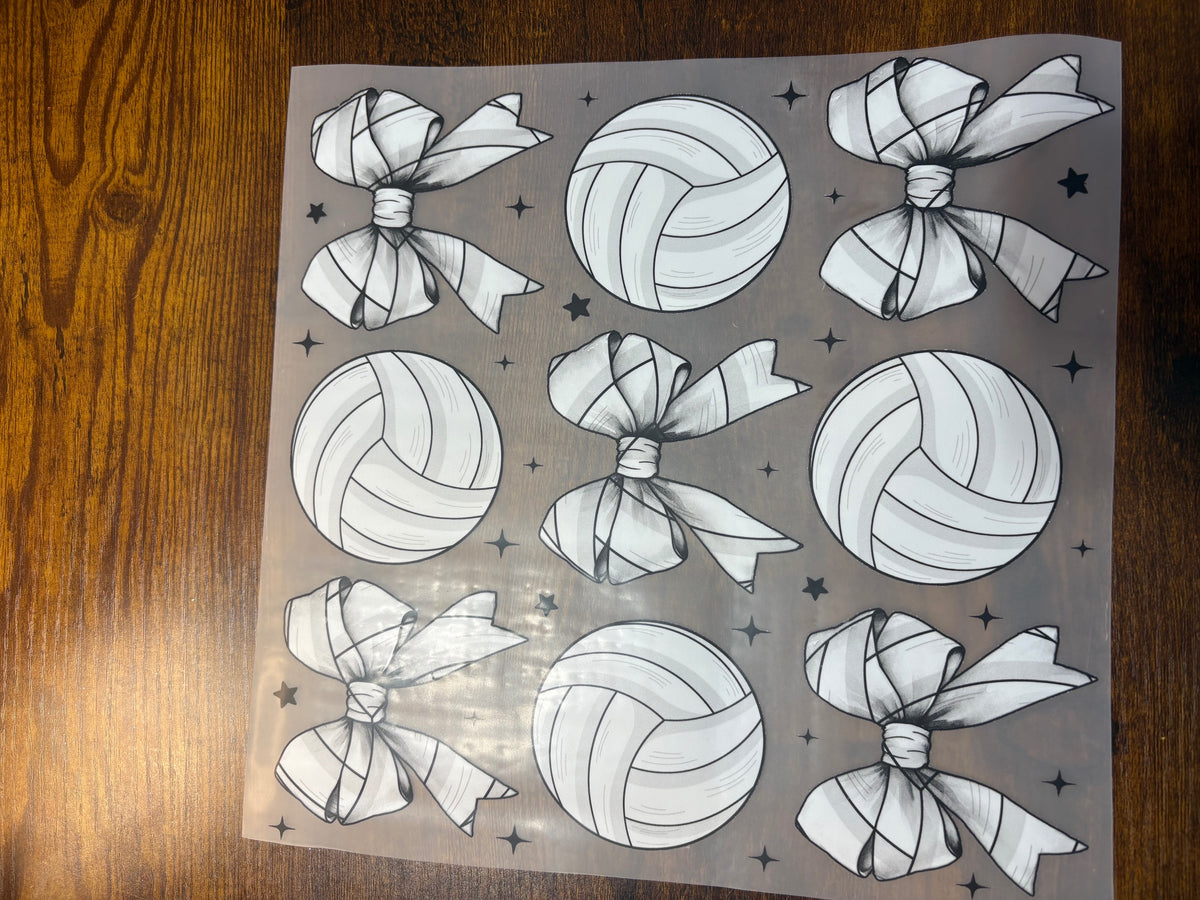 DTF BOWS AND VOLLEYBALLS