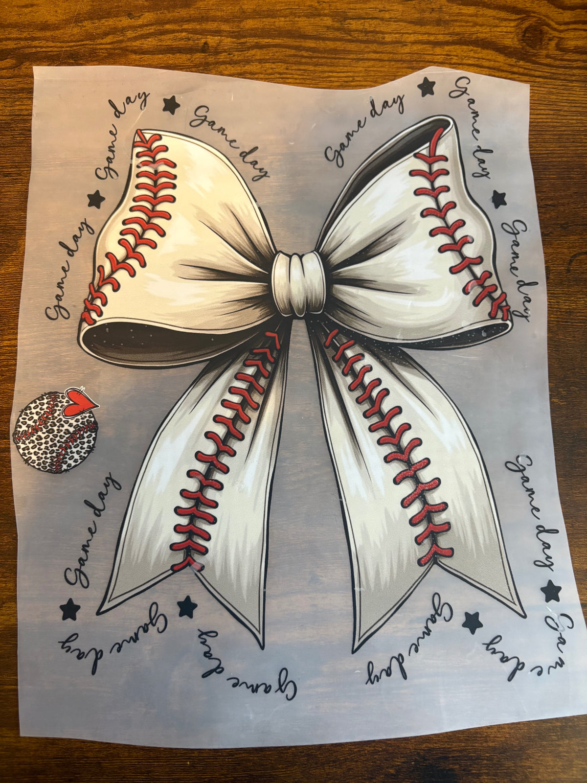 DTF BASEBALL BOW GAME DAY