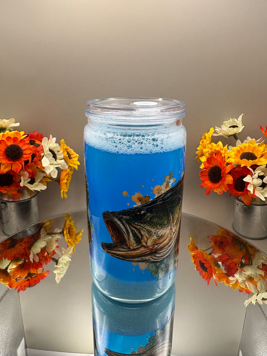 16OZ. WATER TUMBLER W/ FISH