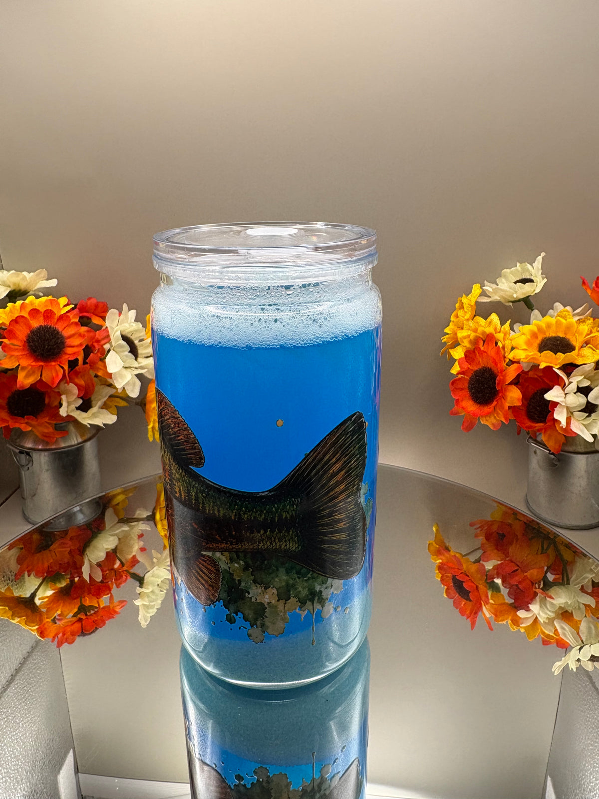 16OZ. WATER TUMBLER W/ FISH