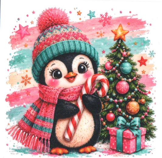 PENGUIN  CHRISTMAS DECAL