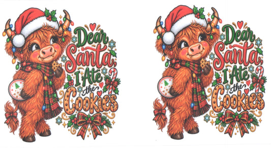 DEAR SANTA I ATE ALL THE COOKIES