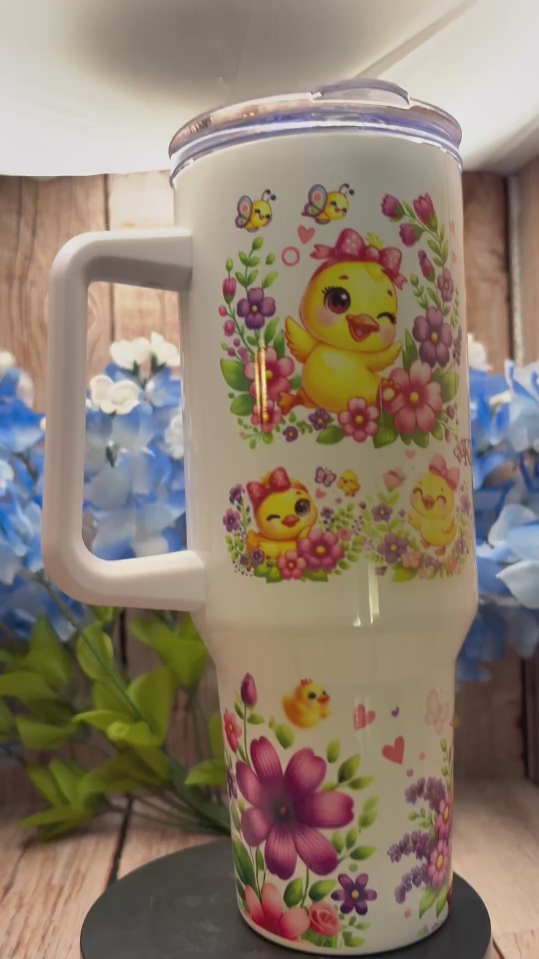"Premade 40 oz stainless steel tumbler with sublimation design,